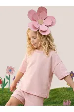 Oversize Pembe Unisex T-shirt