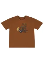 Erkek Bebek Çocuk Müslin Şort T-shirt Takım