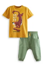 Skater Boys' T-shirt and Capri Shorts Set