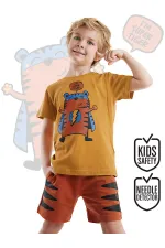 Super Tiger Erkek Çocuk T-shirt Şort Takım