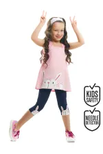 Hello Tavşan Kız Çocuk Tunik Tayt Takım