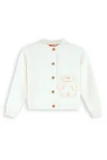 Girl's Knitted Cardigan with Toys