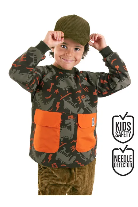 Kaykay Dino Erkek Çocuk Romantik Kazak