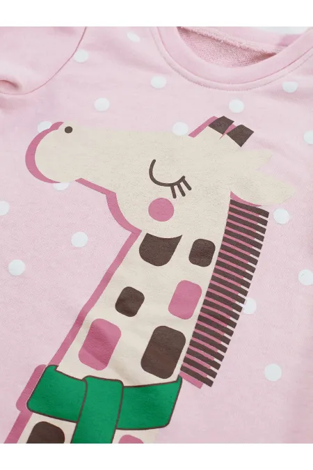 Robe girafe cool pour fille