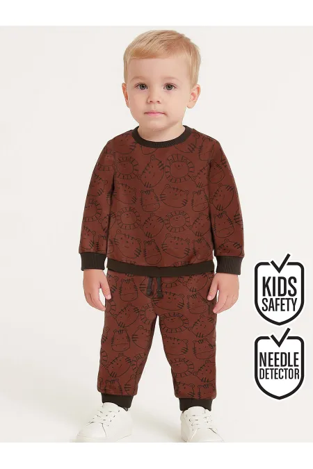 Hayvanlar Erkek Bebek Romantik Eşofman Takım