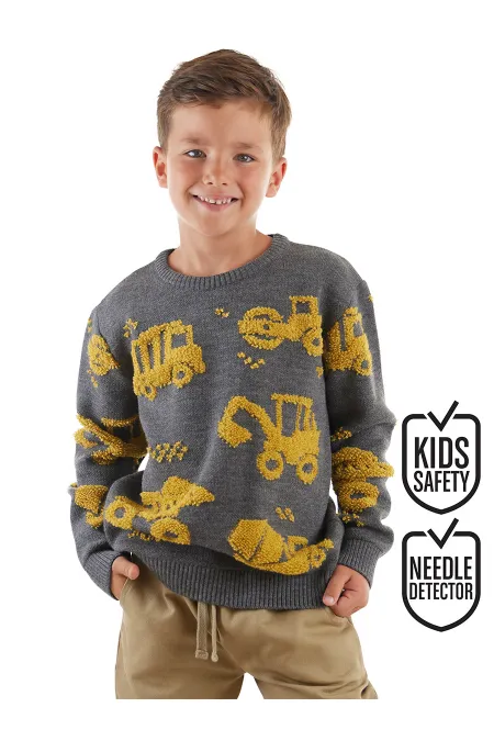 Construction Vehicles Boys' Sweater