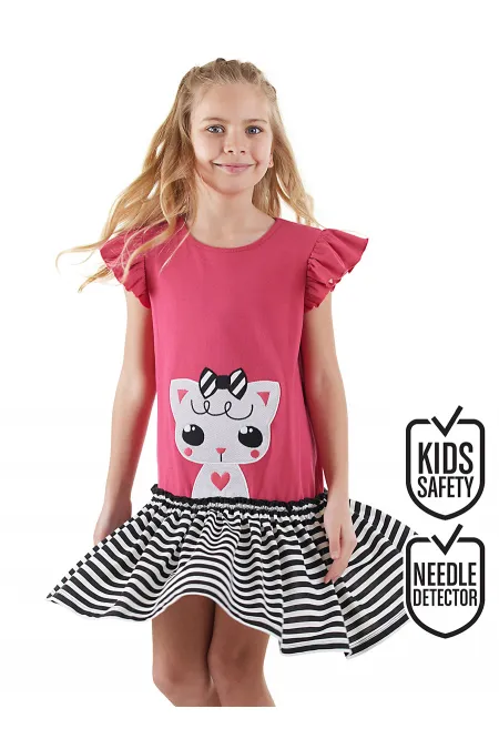 Robe d'été fuchsia Kitty Girl