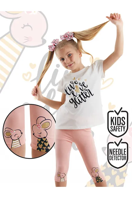 Sevimli Fareler Kız Çocuk T-shirt Tayt Takım