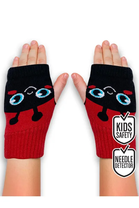 Gants de fille coccinelle