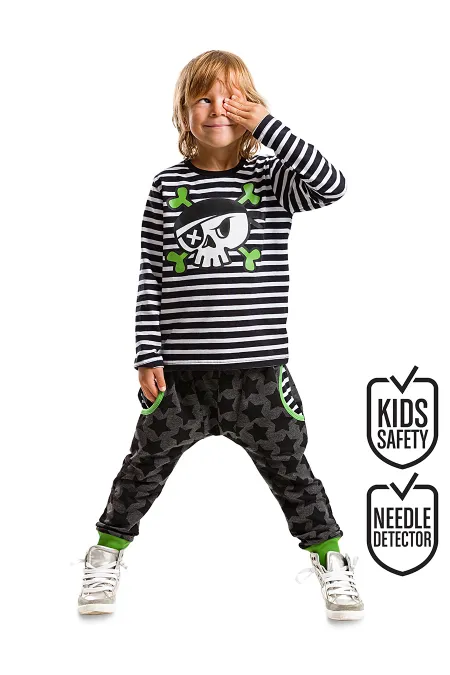 Korsan Kafa Erkek Çocuk T-shirt Pantolon Takım
