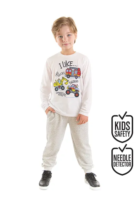 İnşaat Araçları Erkek Çocuk T-shirt Pantolon Takım