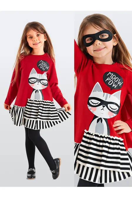 Robe de fille Meow Pow