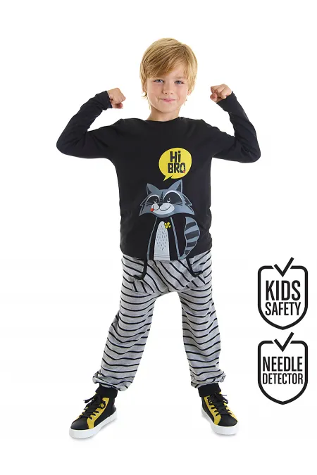 Rakun Erkek Çocuk T-shirt Pantolon Takım