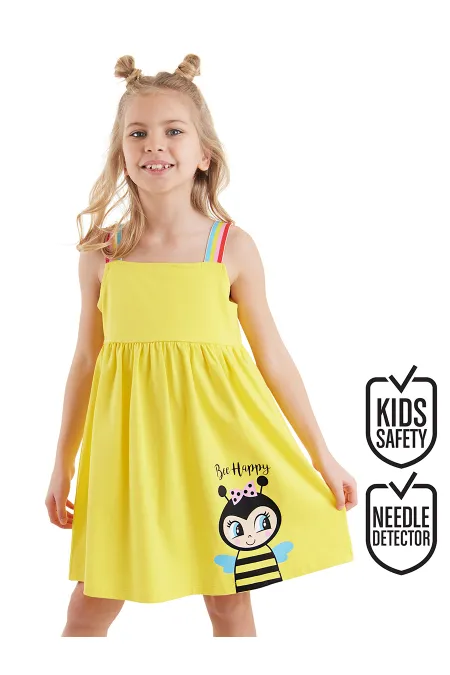 Robe jaune Bee Happy pour fille