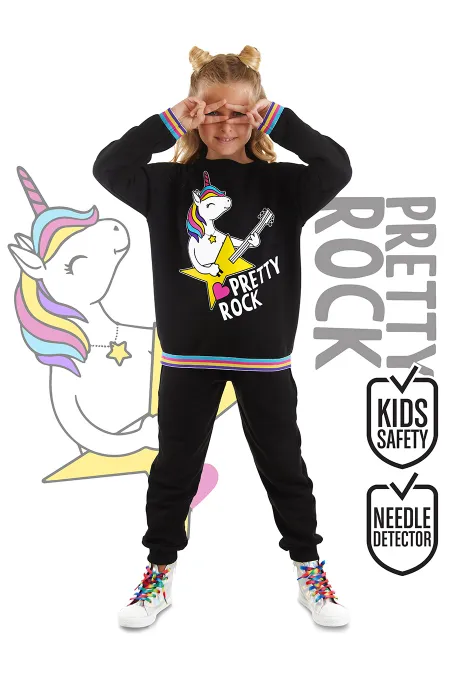 Rock Unicorn Kız Çocuk Eşofman Takım