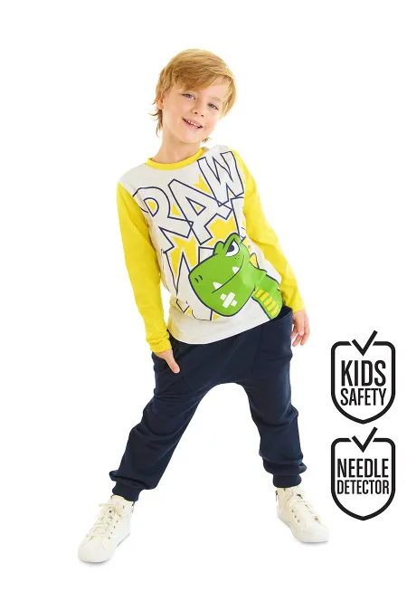 Rawr Dino Erkek Çocuk T-shirt Pantolon Takım