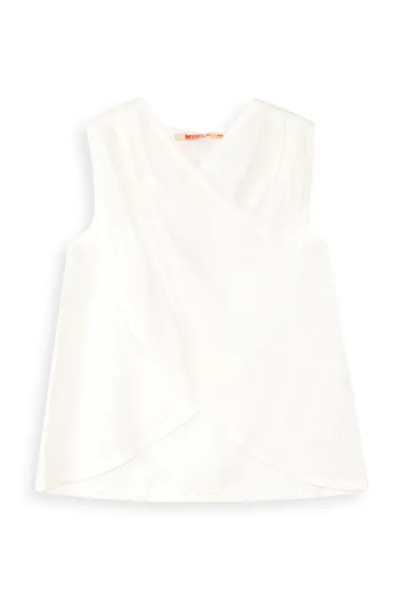 Besuto Kız Çocuk Dokuma Bluz Kapri Pantolon Takım