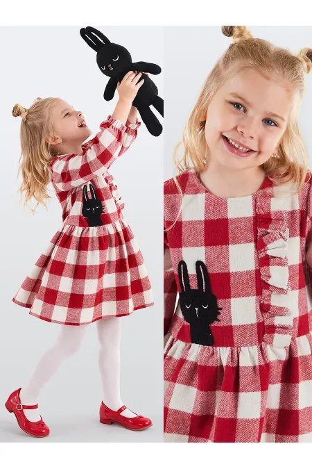 Robe à carreaux Black Rabbit pour fille