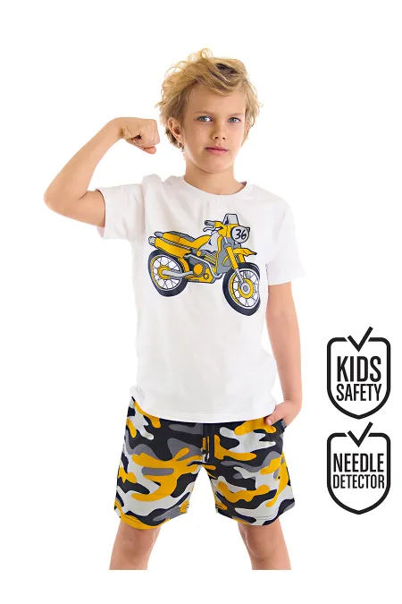 Motorcycle Erkek Çocuk T-shirt Şort Takım