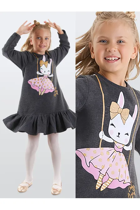 Robe de fille lapin pailletée