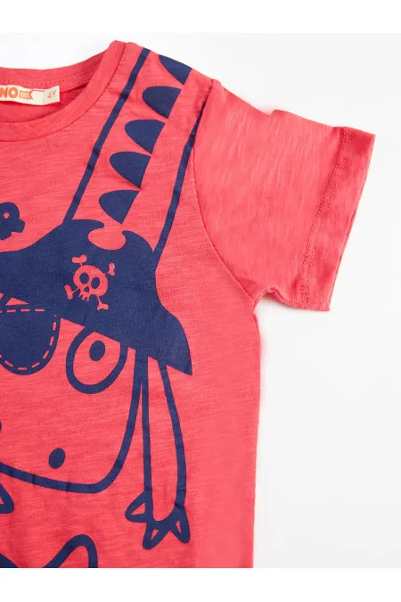 Korsan Dino Erkek Çocuk T-shirt Şort Takım