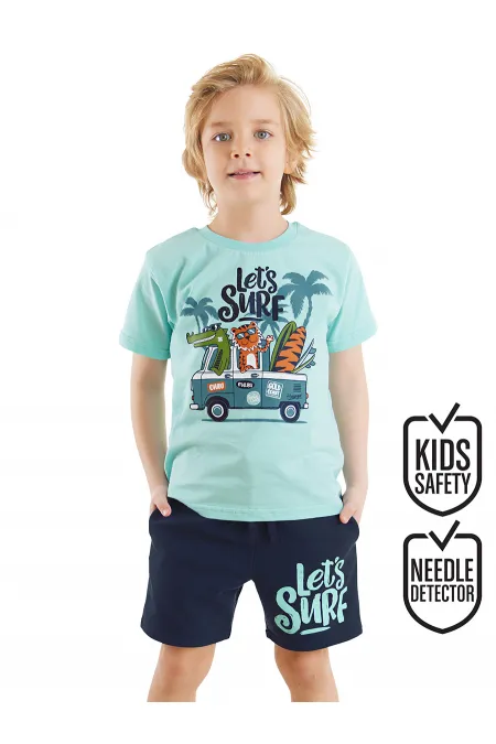 Let's Surf Erkek Çocuk T-shirt Şort Takım Let's Surf Erkek Çocuk T-shirt Şort Takım