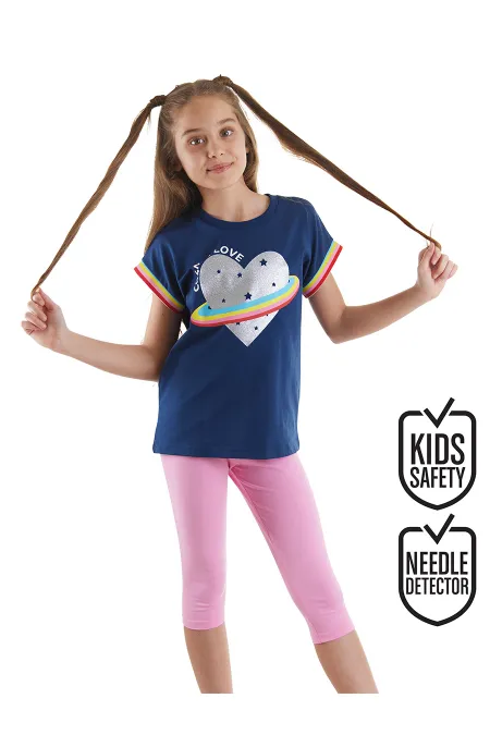 Cosmic Love Kız Çocuk T-Shirt Tayt Takım