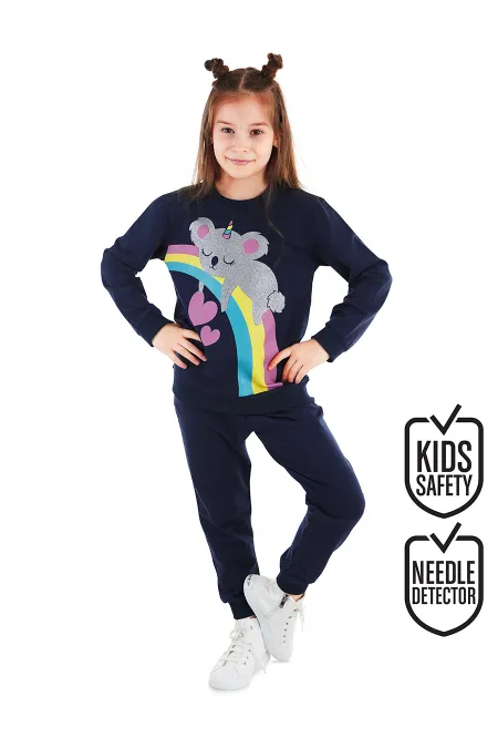 Simli Koala Kız Çocuk Eşofman Takım