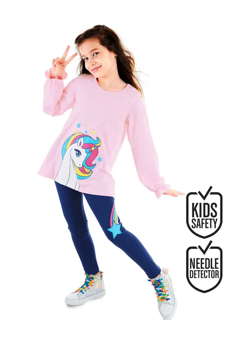Rainbow Star Kız Çocuk Tunik Tayt Takım