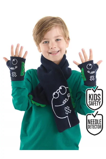 Ensemble écharpe et gants Caterpillar Dino pour garçons