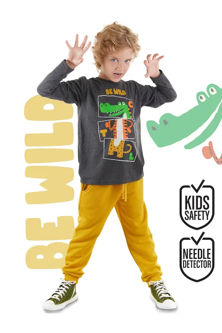 Be Wild Erkek Çocuk T-shirt Pantolon Takım