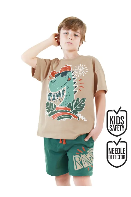 Summer Dino Boys' T-shirt and Shorts Set