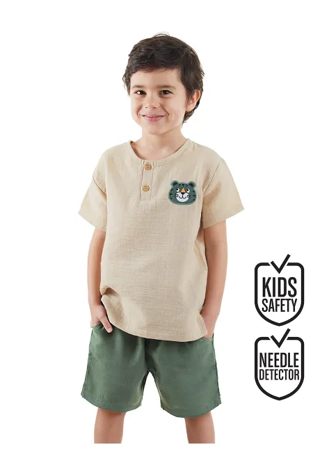 Kaplan Summer Boys' Muslin Shorts Set