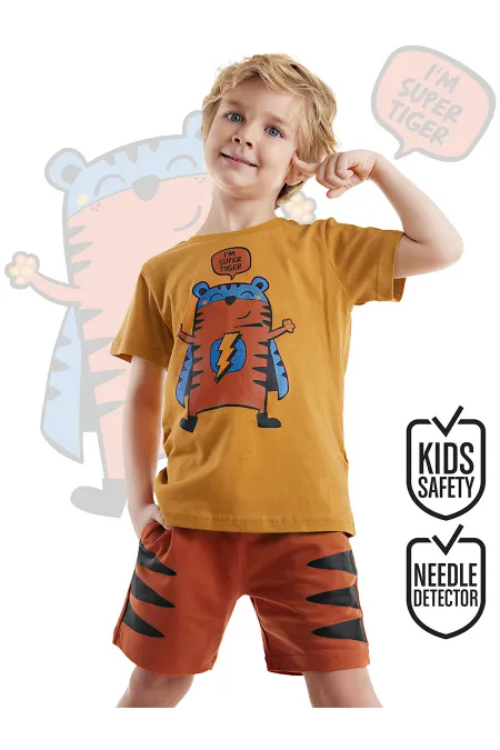 Super Tiger Erkek Çocuk T-shirt Şort Takım