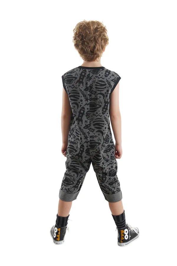 Space Rocket Boys' Grey Jumpsuit