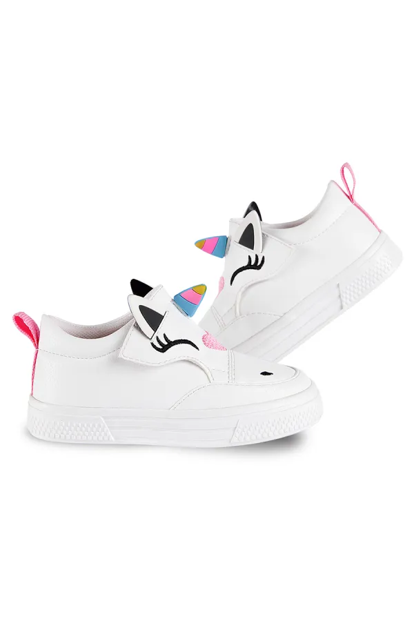 Unicorn Beyaz Kız Sneakers Spor Ayakkabı
