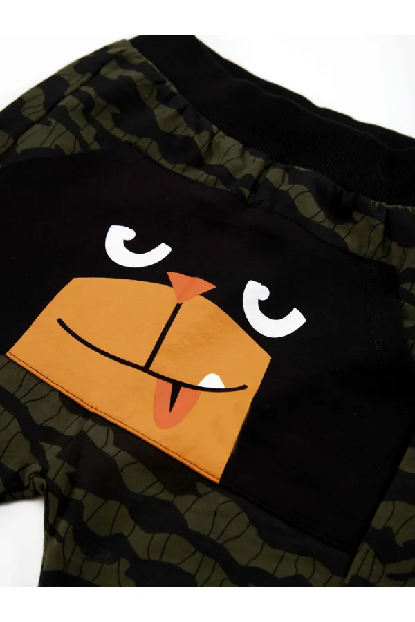 Woof Erkek Çocuk T-shirt Kapri Şort Takım