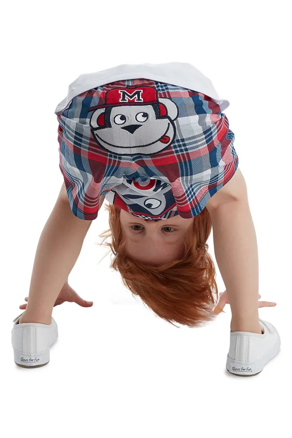 Monkey Ekose Erkek Çocuk T-shirt Şort Takım