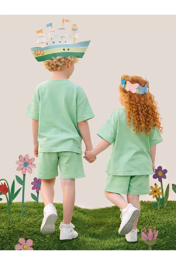 Oversize Mint Unisex T-shirt Şort Takım