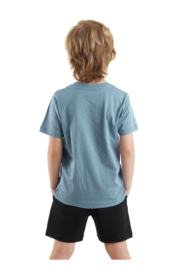Korsan Dinolar Erkek Çocuk T-shirt Şort Takım