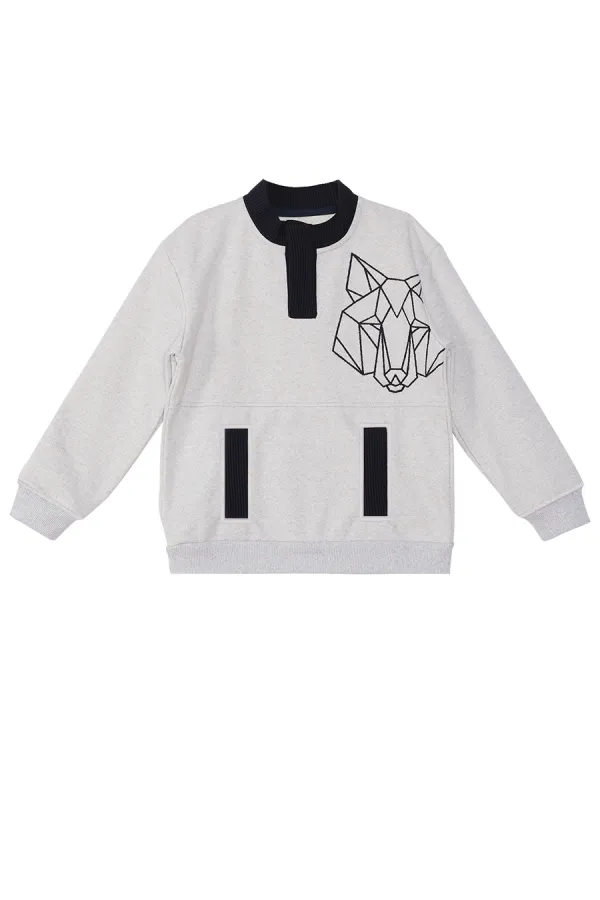 Kurt Erkek Çocuk Gri Sweat