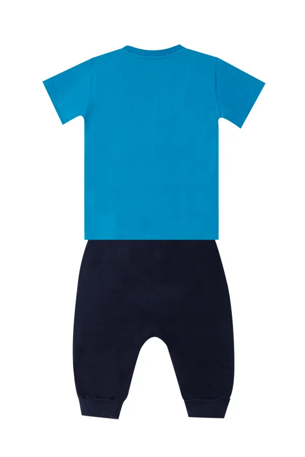 Astronot Erkek Çocuk T-shirt Kapri Şort Takım