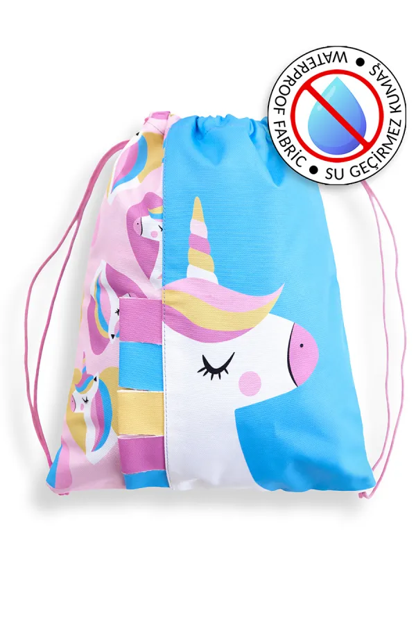 Sac à dos/sac de plage licorne pour fille