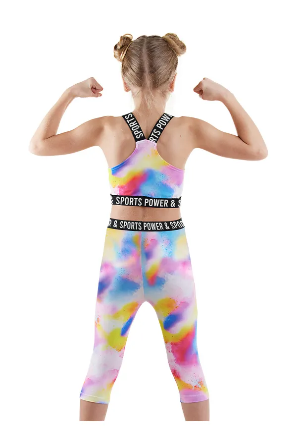 Batik Kız Çocuk Crop Top Spor Tayt Takım
