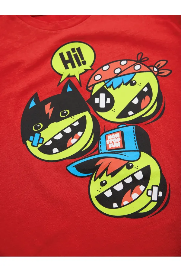 Hi Gang Erkek Çocuk T-shirt Pantolon Takım Hi Gang Erkek Çocuk T-shirt Pantolon Takım