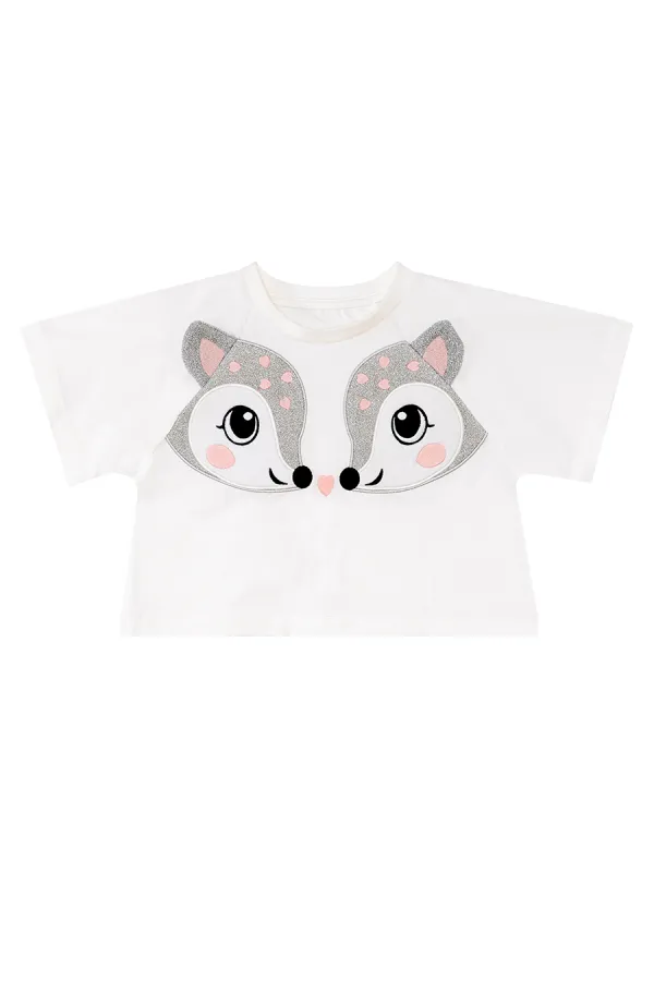 Twin Deer Girls' T-shirt and Shorts Set