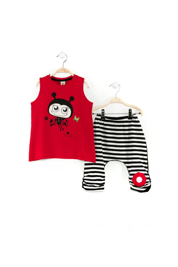 Fly Fly Girls' T-shirt and Capri Shorts Set