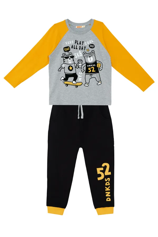 Play Allday Erkek Çocuk T-shirt Pantolon Takım