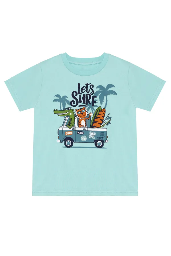 Let's Surf Erkek Çocuk T-shirt Şort Takım