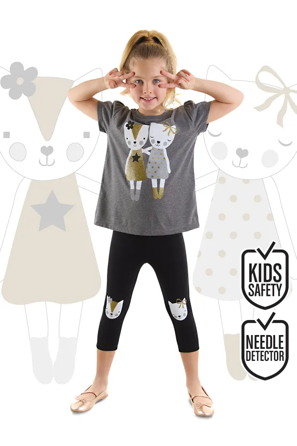 Cat Friends Girls' T-Shirt and Leggings Set